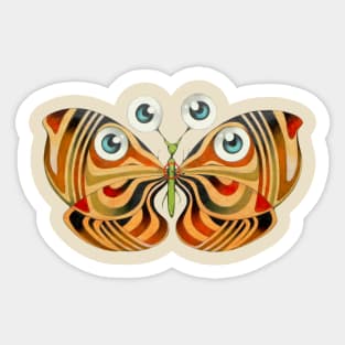 four eyes butterfly Sticker